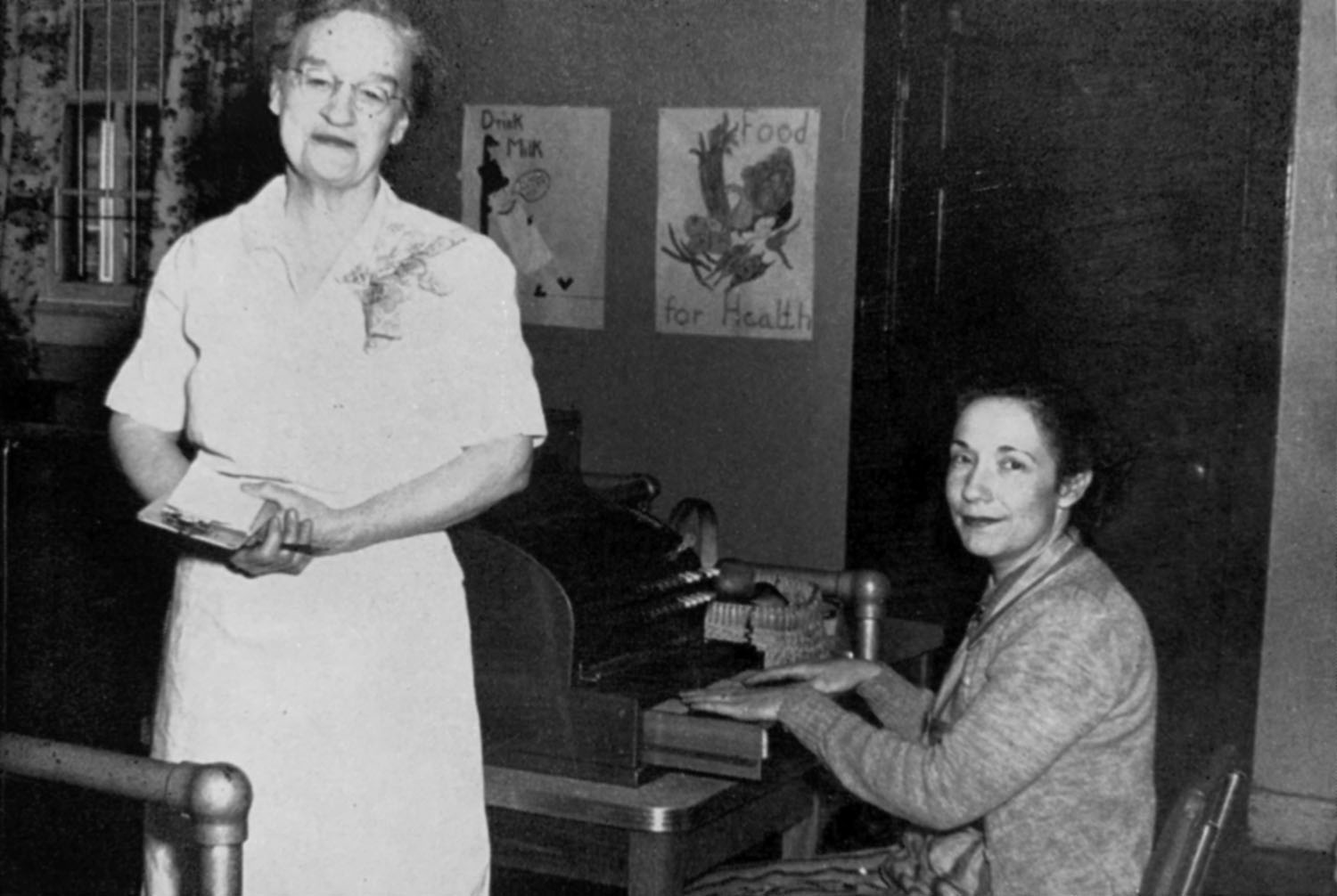 Ida Tyler and cashier late 1940s